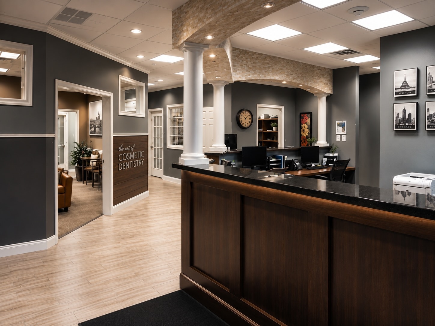 County Dental at Middletown reception area